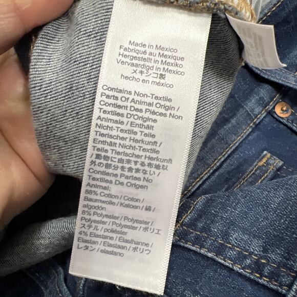 Madewell Womens Curvy High Rise Skinny Ankle Women Jeans Dark Wash USA Size 35 - Picture 12 of 13